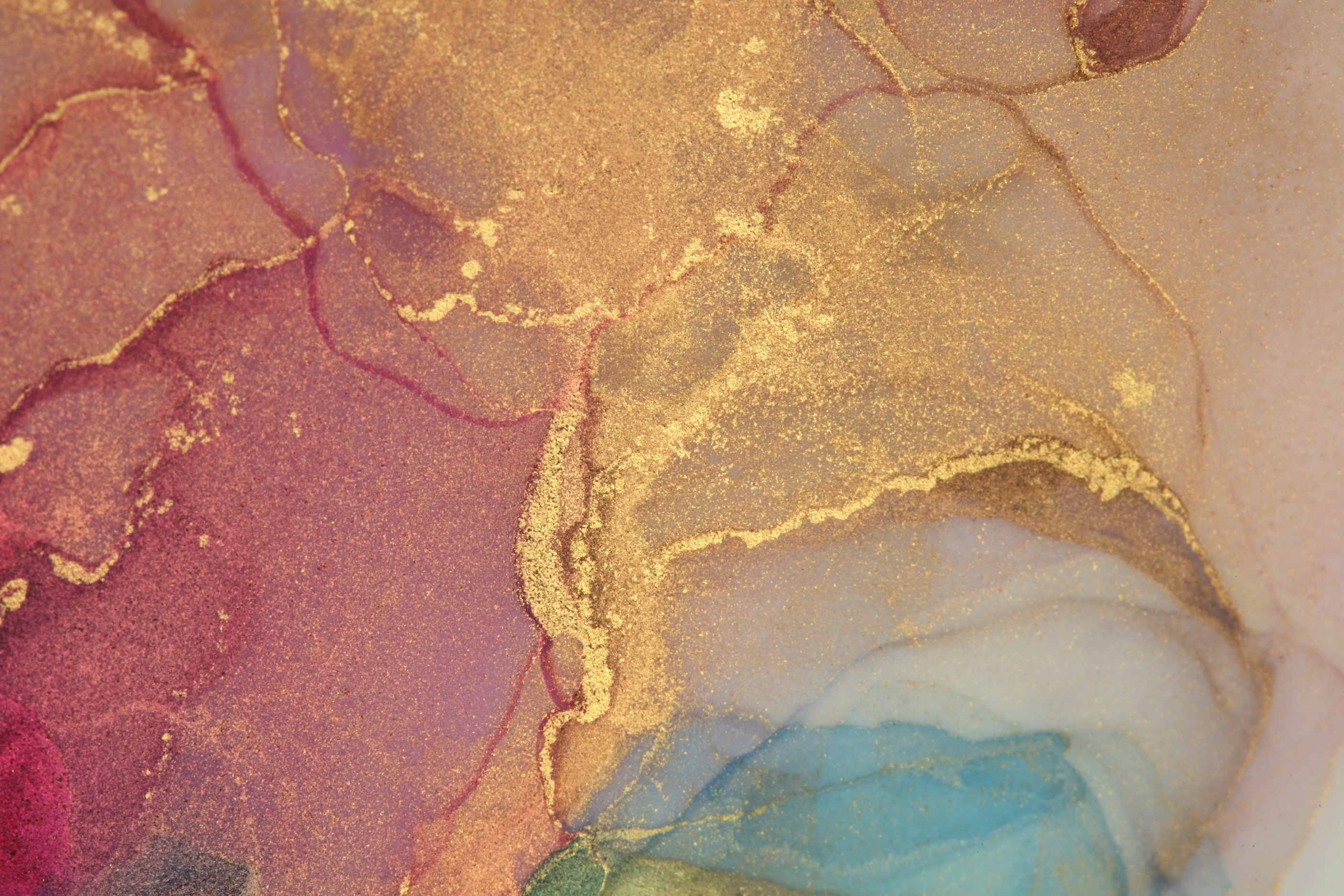 Abstract Artwork with Glitter  